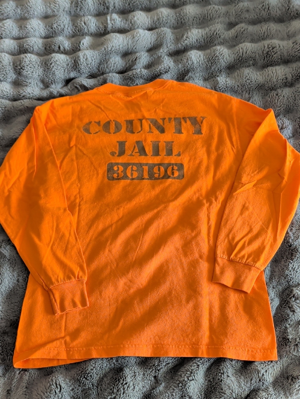 Elvis Presley County Jail Orange Long Sleeve Tee